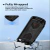 Compatible with OneXPlayer OneXFly Apex Handheld Game Console,UYRUREL Soft TPU Material, Shock-Absorbing and Anti Drop Protection Soft Shell,with 2 Pack Screen Protector,Black view 2