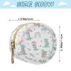 WIFIU Crocodile Umbrella Rainbow Cloud Baby Pacifier Holder Case with Clip Portable Pacifier Storage Organizer Round Container Pouch Box Fits Diaper Bag Stroller Purse view 3