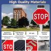 30" Solar-Powered LED Stop Sign - Blinking Traffic Warning Light for Outdoor Streets, Energy-Efficient Safety Sign for Vehicles and Pedestrians, Always On Visibility view 3