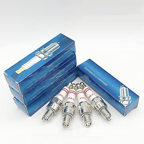 10pcs Iridium Bougie Spark Plug HIX-CR7 C7HS-IR/Fit CR7HIX CR7HSA CR7HVX A7RTC A7TC A6RTC A7TP IU22 IUF22 Z7G BUJIA C90D XL50(RED COLOR)