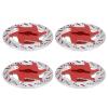 Semme 4pcs Aluminum Alloy CNC Simulated Brake Disc Accessories Universal Fit for 10 RC Car (Red) view 4
