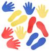 BTSEURY Hands and Feet Play Mat, Exercise Coordination Toy for Kids and Adults, With 3 Pairs of Hands and Feet Game, for Indoor Outdoor Play Above 1 Year Old view 2