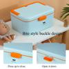 2Pcs Premium Medical Box,First Aid Empty Medicine Storage Box Organizer with Removable Tray and Portable Handle,Family Emergency Kit Case for Vitamin Pills Travel Home Car (Yellow) view 2
