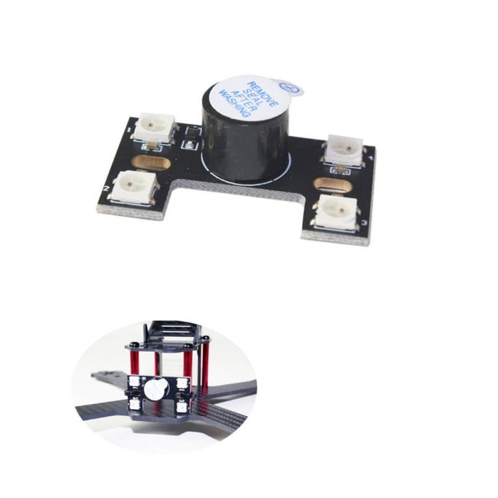 5V WS2812B Tail Light with Loud Buzzer Dual Modes Compatible with F3 F4 F7 Flight Controller Racing Freestyle Drones(2 Pieces)
