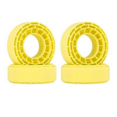 4 Rubber Inserts for Tires Compatible with 56-58 Mm X 24 Mm 1 0" Size(Yellow)