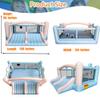 Inflatable Bounce House,8-in-1 Large Bouncy Castle with Slide,Basketball Hoop,Dart Game, Heavy Duty Indoor Outdoor Blow Up Jump House for Kids Backyard Birthday Party with Blower&Complete Accessories view 4