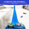 Flexible Race Track for Kids 15ft, Portable Roll Up Track with Suction Cups & Dual Orbits, DIY Play for Boys Girls Indoor Outdoor, Blue view 3