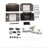 Full Housing Cover Case Replacement Shell for DS Lite NDSL NDSL Game Case (Clear Black) view 2