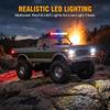 Ensdiyptix 1/16 Scale RC Rock Crawler, 2.4G Full-Proportional Pickup-Style RC Crawler, 4x4 Remote Control Truck with high-Precision Bearings, LED Lights, Gift for Adults (HB-R1612/Black) view 4
