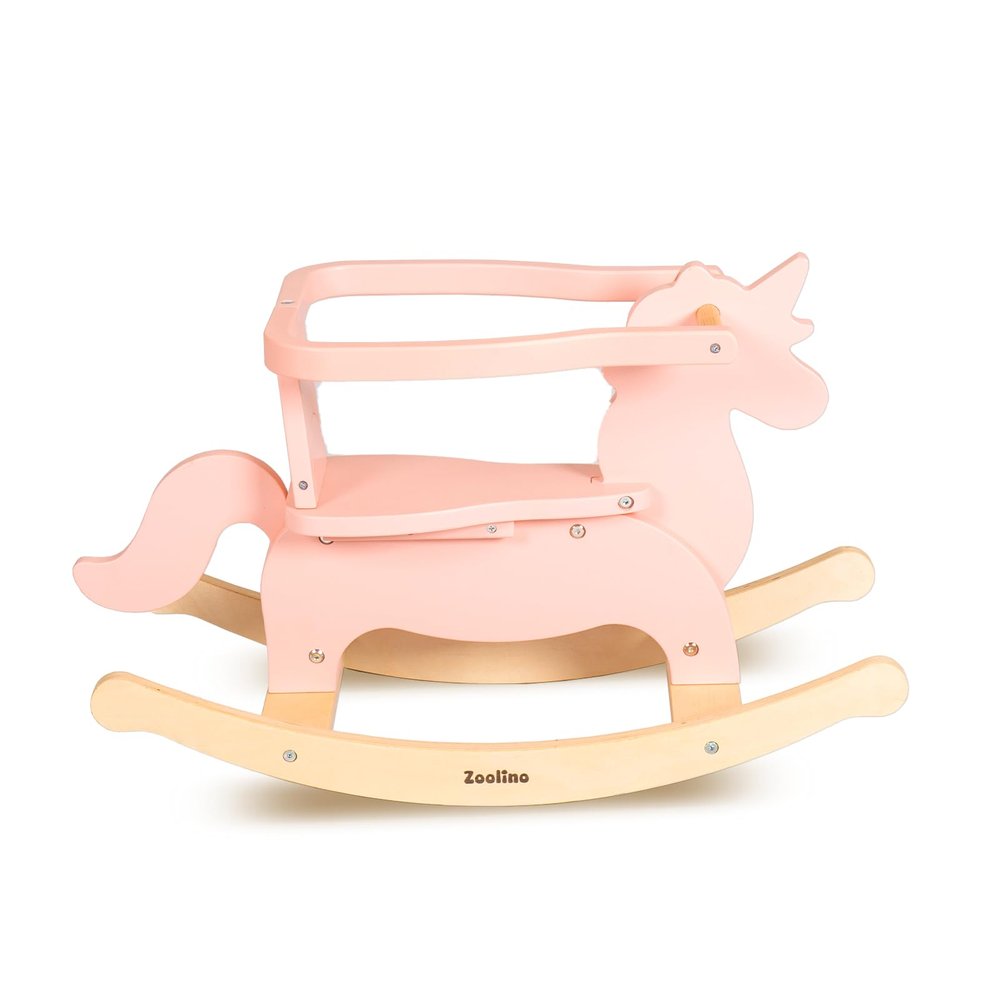Zooline Baby Rocking Horse Wooden Ride Toys Girl Boy Rocker Unicorn Gifts