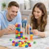 Color Stack Challenge Game, Color Pile up Challenge, Color Matching Stacking Puzzle Game, Rainbow Ring Challenge Stack Puzzle, Tabletop Brain Games for Adults & Competitive Fun (L 2set) view 4