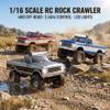 Ensdiyptix 1/16 Scale RC Rock Crawler, 2.4G Full-Proportional Pickup-Style RC Crawler, 4x4 Remote Control Truck with high-Precision Bearings, LED Lights, Gift for Adults (HB-R1610/Blue) view 3