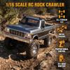 Ensdiyptix 1/16 Scale RC Rock Crawler, 2.4G Full-Proportional Pickup-Style RC Crawler, 4x4 Remote Control Truck with high-Precision Bearings, LED Lights, Gift for Adults (HB-R1610/Blue) view 4