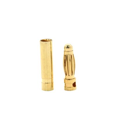 100 Pair Banana Plug 2mm 3mm 3.5mm 4mm 5mm 5.5mm 6mm 6.5mm 8mm Bullet Female Male Connectors Plated Copper Compatible with RC Parts(3.0mm)