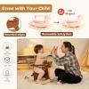 Zooline Baby Rocking Horse Wooden Ride Toys Girl Boy Rocker Sheep Gifts view 3