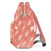 Joyestore Personalized Seamless Reed Flower Pattern Custom Mom Bag with Name,Dad and Mom Diaper Backpack for Baby Boys Girls,Birthday Gift for New Parents view 3