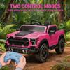 12V Kids Ride On Car with Remote Control and 4-Wheel Suspension, Pink view 2