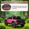 12V Kids Ride On Car with Remote Control and 4-Wheel Suspension, Pink view 4