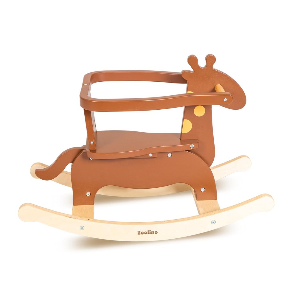 Zooline Baby Rocking Horse Wooden Ride Toys Girl Boy Rocker Giraffe Gifts