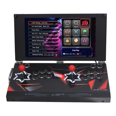 26800 DX Portable Arcade Game Console, 17.5 inch 1280P HD Screen Metal Box Two Player, Retro Video Game Machine Search/Hide/Save/Load/Pause Functions (RED 9800)
