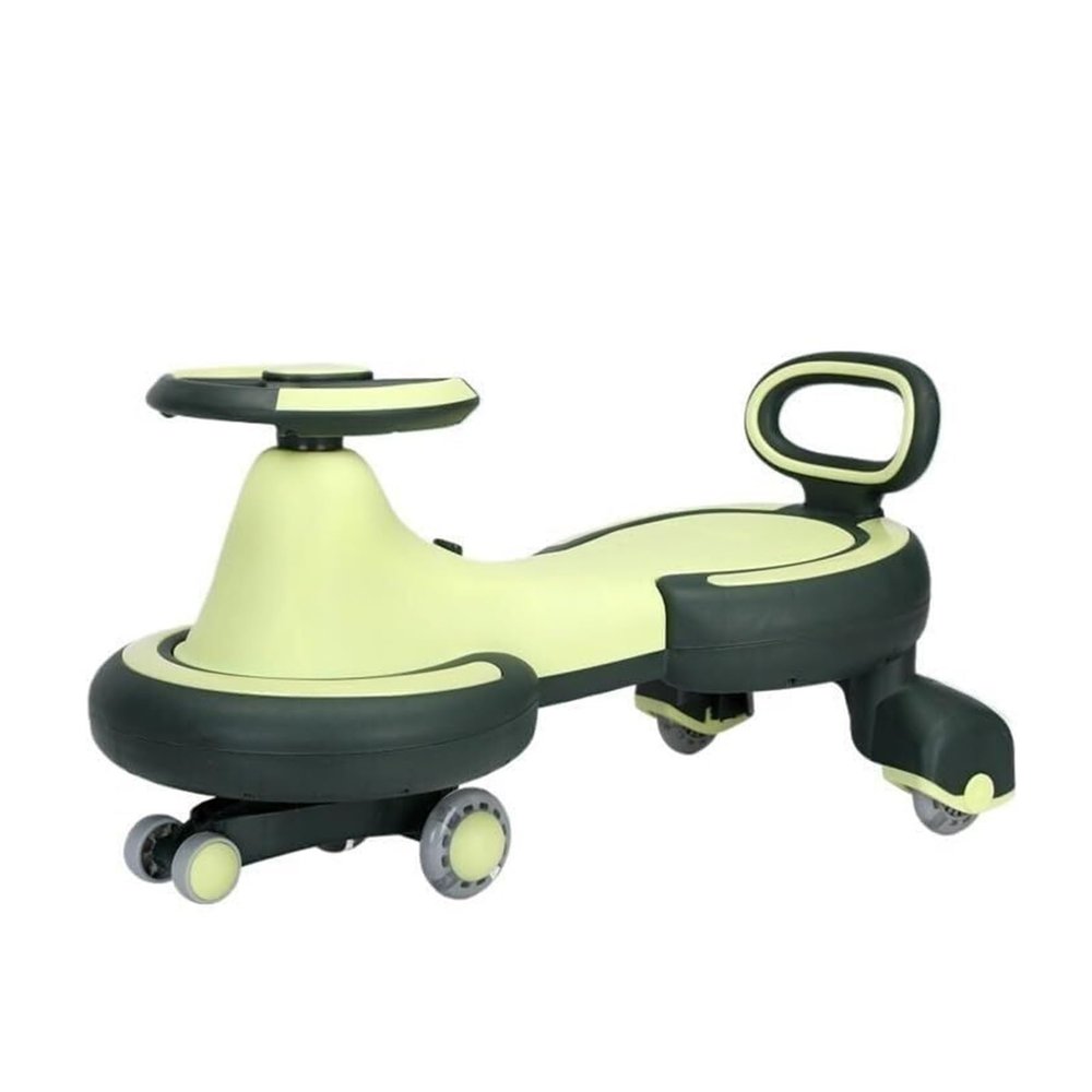 Twist car Wiggle Car Ride On Toy, Twist Swing Car with Flashy PU Wheels for Indoor Outdoor Boys Girls 3 Year and UP Ride on Toy(Green)