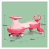 Twist car Wiggle Car Ride On Toy, Twist Swing Car with Flashy PU Wheels for Indoor Outdoor Boys Girls 3 Year and UP Ride on Toy(Green) view 2