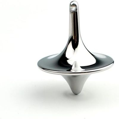 Accurate Spinning Top, Portable Precision Metal Spinner, Exquisite Perfect Balance Desktop Gyro, Vintage Totem Zinc Alloy Spinning Top