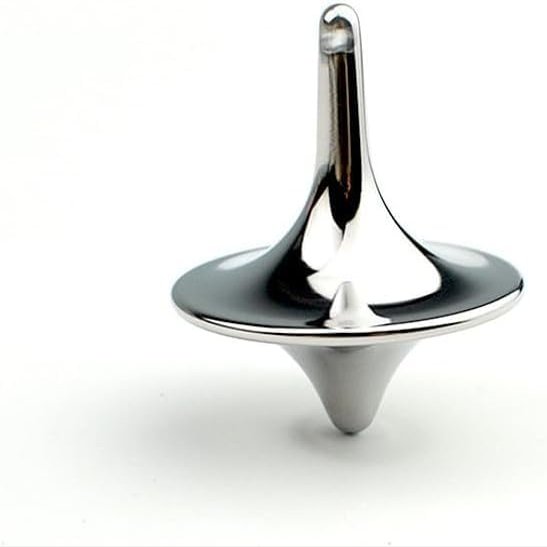 Accurate Spinning Top, Portable Precision Metal Spinner, Exquisite Perfect Balance Desktop Gyro, Vintage Totem Zinc Alloy Spinning Top