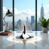 Accurate Spinning Top, Portable Precision Metal Spinner, Exquisite Perfect Balance Desktop Gyro, Vintage Totem Zinc Alloy Spinning Top view 3
