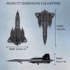 Eairsoky 1:144 Scale SR-71 Blackbird Model Metal Strategic Reconnaissance Die-cast Aircraft Models for Collection or Gift view 2