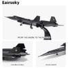 Eairsoky 1:144 Scale SR-71 Blackbird Model Metal Strategic Reconnaissance Die-cast Aircraft Models for Collection or Gift view 3