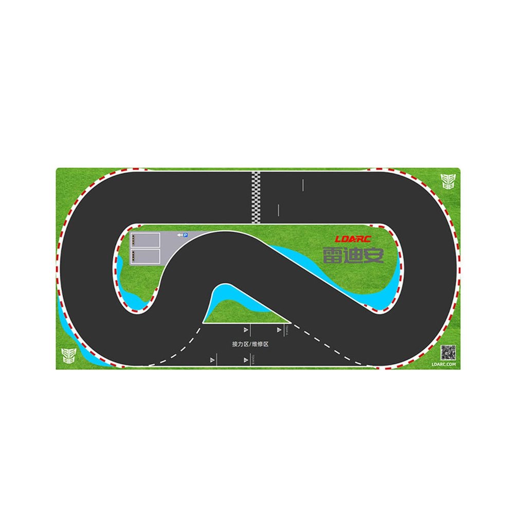 RC Car Drift Pad, Portable Tabletop Mini RC Car Race Track Mat for 1/32 1/43 1/64 1/76 Hot Wheels Models (47 * 23.5 in)