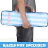 (4PCS) Mahjong Rack, +Multi-Functional Storage Bag+A Set of Scoring Card Rules,21 x 6.5 x 2 Inch, Fits 8 Racks (Blue and White Striped Suit) view 4