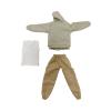 LINJXCMUXU 6 inch Action Figure Colthes,3 Pieces Set,Casual Jacket,Vest and Pant,Miniature Clothing for Male Action Figures,1:12 Scale Figure Doll Clothing Suit. (Gery,White and Khaki) view 3