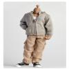 LINJXCMUXU 6 inch Action Figure Colthes,3 Pieces Set,Casual Jacket,Vest and Pant,Miniature Clothing for Male Action Figures,1:12 Scale Figure Doll Clothing Suit. (Gery,White and Khaki) view 4