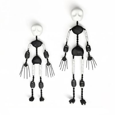 AISINILALAO Stop Motion Animation Puppet,Simple Aluminum Wire Doll Skeleton 12M-18M with Skull and Hands for Shooting 1-5 Minute Stop Motion Animated Short Films,16cm