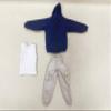 6 inch Action Figure Colthes,3 Pieces Set Casual Jacket,Vest and Pant,Miniature Clothing for Male Action Figure,1:12 Scale Figure Doll Clothing Suit. (Casual Outfit-Blue Suit) view 3