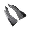 Car Rear Bumper Lip Splitter for DS 3 Crossback 2018 2019 2020 2021 2022, 2 Pcs Side Fin Fenders Protector Anti Scratch Wrap Angle Spoilers, Car Accessories,Carbon Fiber Black view 2