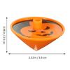 FRCOLOR Halloween Party Plastic Gyro, Cartoon Finger Gyroscope Set with 12 Pieces Ghost and Pumpkin Spinning Tops, Bright s Rotating Novelty view 2