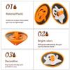 FRCOLOR Halloween Party Plastic Gyro, Cartoon Finger Gyroscope Set with 12 Pieces Ghost and Pumpkin Spinning Tops, Bright s Rotating Novelty view 3