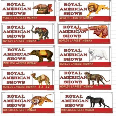 HO Scale Royal American Shows Wild Animal Wagons