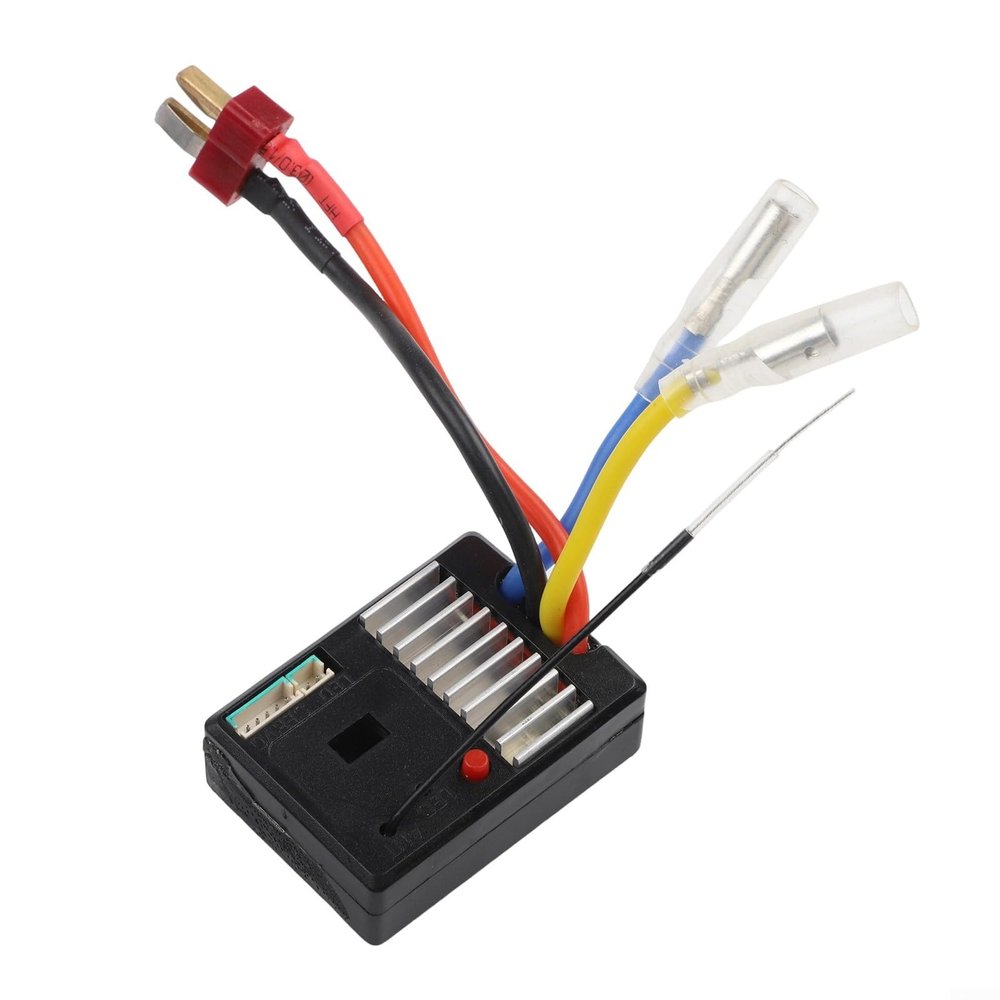 2.4G Receiver Board for Wltoys 144001 124019 124018 4WD RC Cars 3-in-1 Signal Control Module with 2-Pin LED and 5-Pin Adapter for Enhanced Off-Road Performance