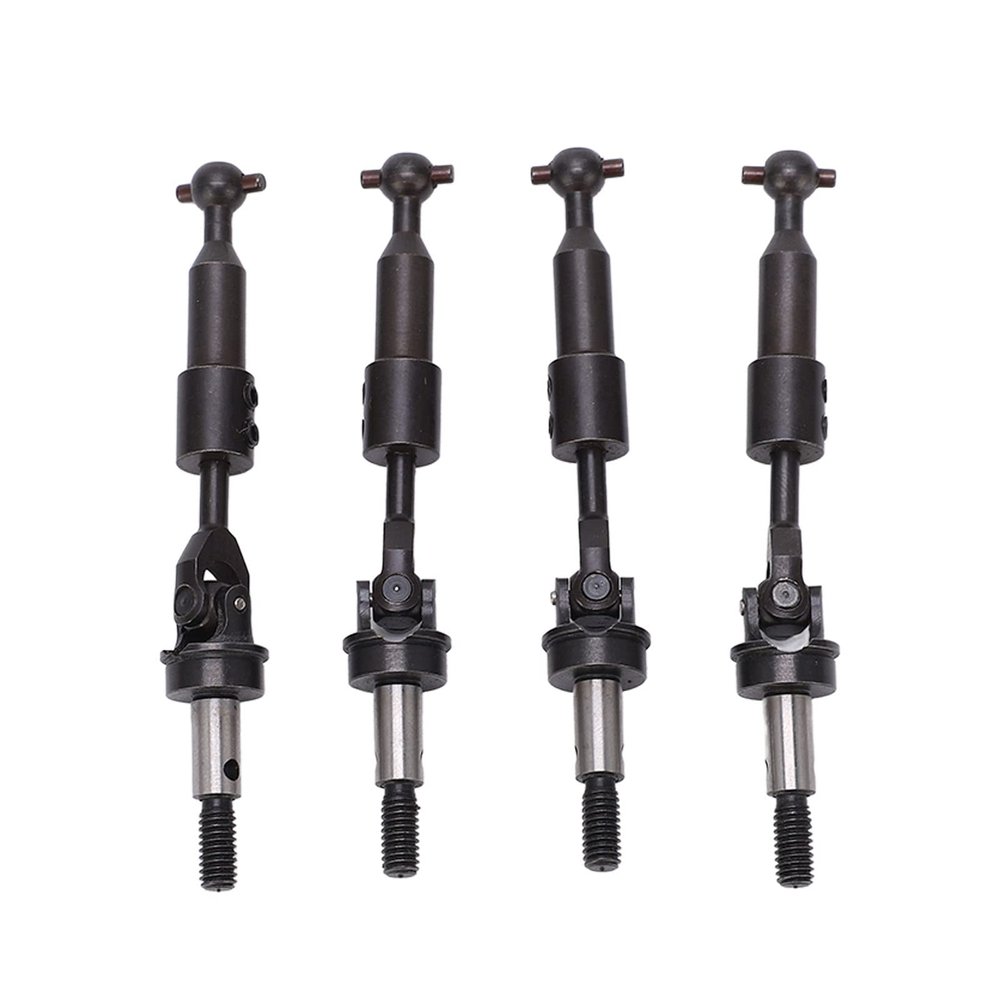 4pcs RC Steel CVD Drive Shaft Set, Wireless Remote Control Car Transmission Axle, High - Strength Metal CVD Driveshaft for HSP 94123 94103 94102 94101 1/10 RC Car Upgrade