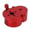 Alomejor Gear Box, Aluminum Alloy Upgrade Part for WPL D12 Remote Control Truck, Enhanced Rear Drive System for Better Performance and Durability (Red) view 2