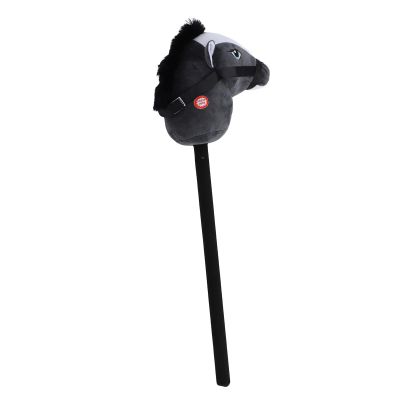 Hamwesh Horse Stick Toy, 70cm Plush Handcrafted Hobby Horse for Kids, Stick with Real Neighing and Galloping Sounds for Toddlers Preschoolers (Black)