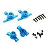 4Pcs Metal Front and Rear Upright Knuckle Arms Steering Knuckle Set for Tamiya TT02 TT-02 1/10 RC Car Upgrade Parts view 1