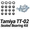 16pcs RC Ball Bearings Kit 5x10x4 5x11x4 8x12x3.5mm Rubber Sealed Compatible with Tamiya TT-02 TT02 1/10 RC Parts(TT02 Black) view 2