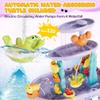 Eterfun 3-Tier Outdoor Water Sand Play Table Beach Toys, Summer Splash Activity Sensory Table Party Birthday Gift for Kids 3 4 5 6 7(Purple) view 4