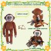 XYHQYB 5 in 1 Gibbon Plush, 24.8" Large Long Arm Gibbon Monkey Stuffed Animal with 4 Baby Gibbons Plushies, Zippered Stuffed Monkey Plush Toys with Tail for Kids Christmas Birthday Party Favor view 2