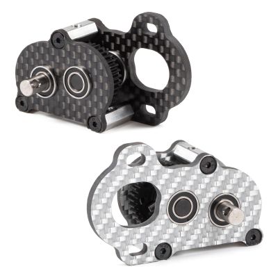 Ultra Light Portal Transmission 48P Carbon Tiny Gearbox 29g with Slidable Shim for Axial Capra F9 AR45 Vanquish F10 Portal Axle LCG Chassis (Silver)